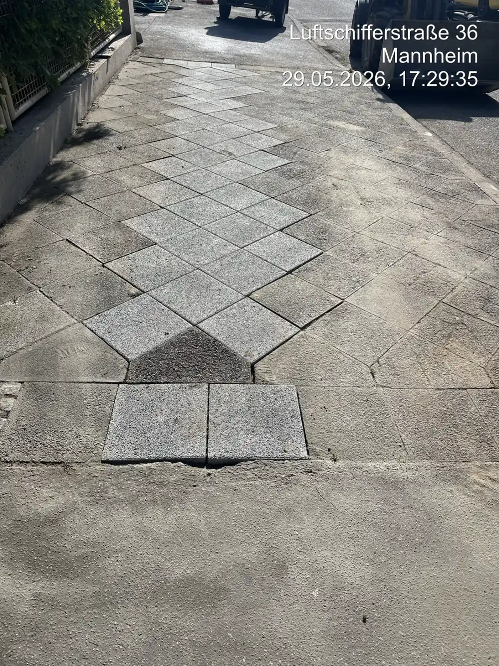 Taubenstraße, Mannheim – Grabenprofil